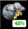 Friday Night: A 40 percent chance of showers and thunderstorms, mainly before 1am.  Partly cloudy, with a low around 70.
